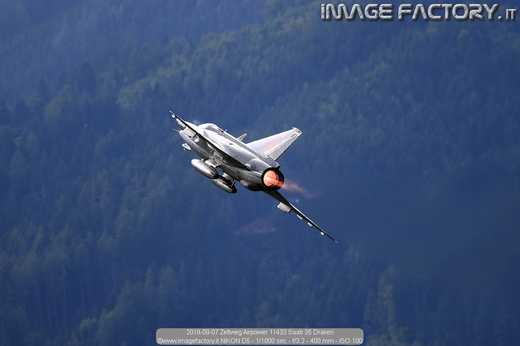 2019-09-07 Zeltweg Airpower 11433 Saab 35 Draken
